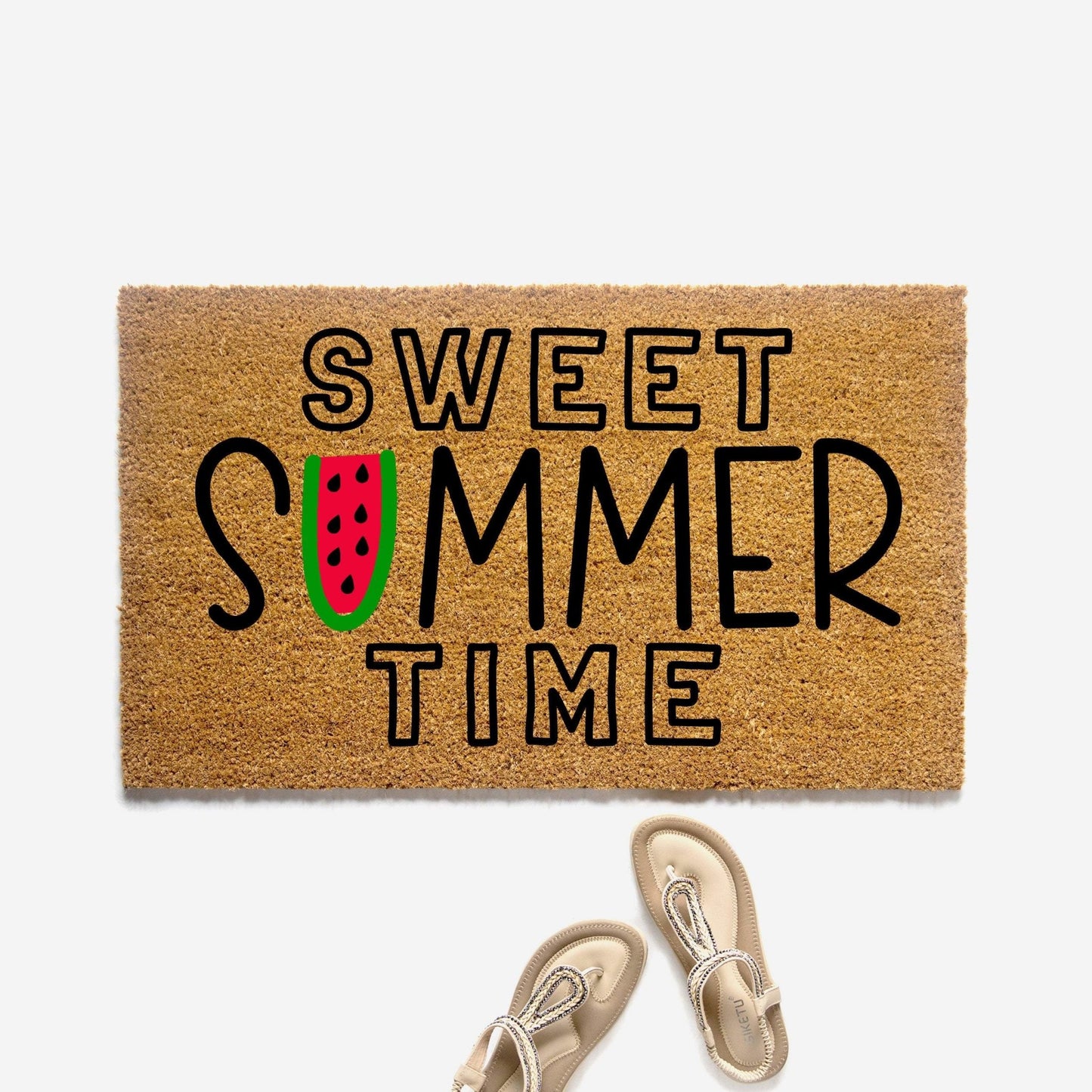Sweet Summer Time Watermelon Doormat