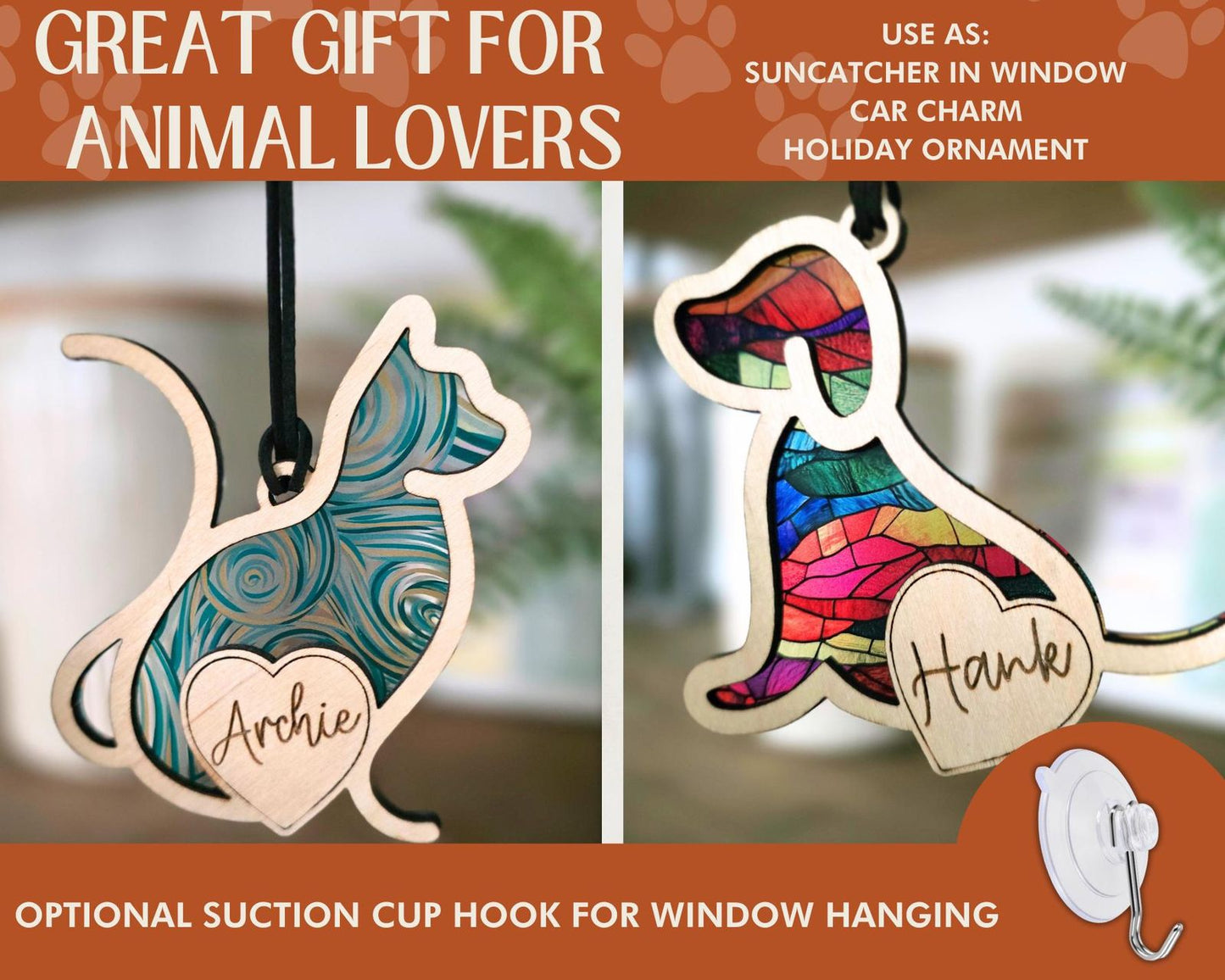 Personalized Pet Suncatcher Ornament