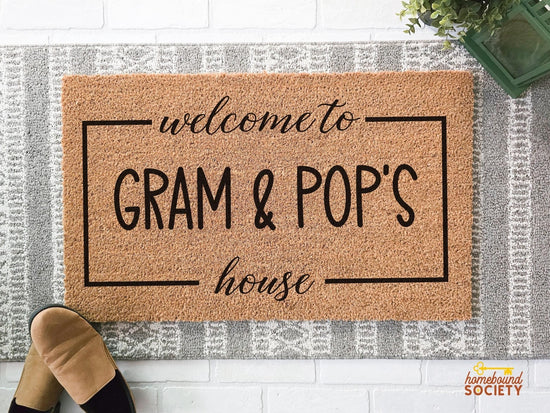 Grandparents Personalized Welcome Doormat