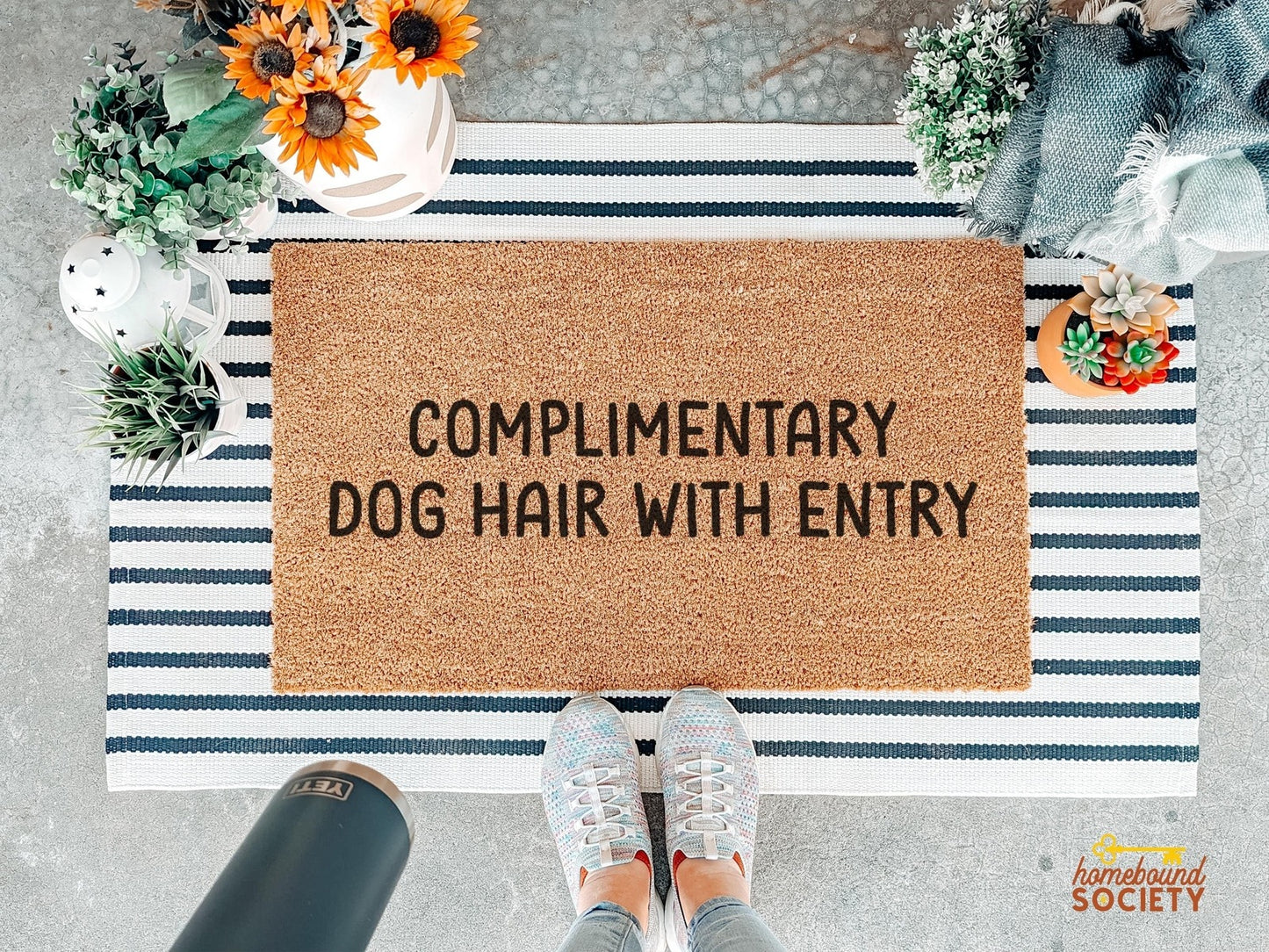 Complimentary Dog Hair Doormat