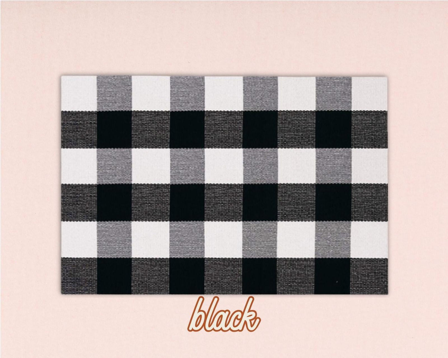 Buffalo Check Woven Layering Rug