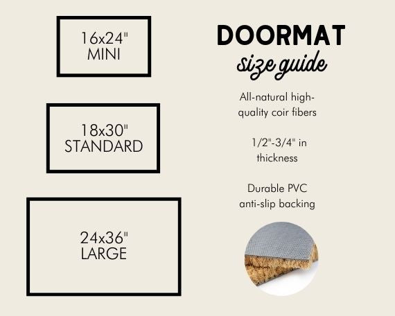 Personalized Monogram Doormat