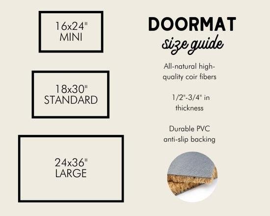 Personalized Monogram Initial Doormat
