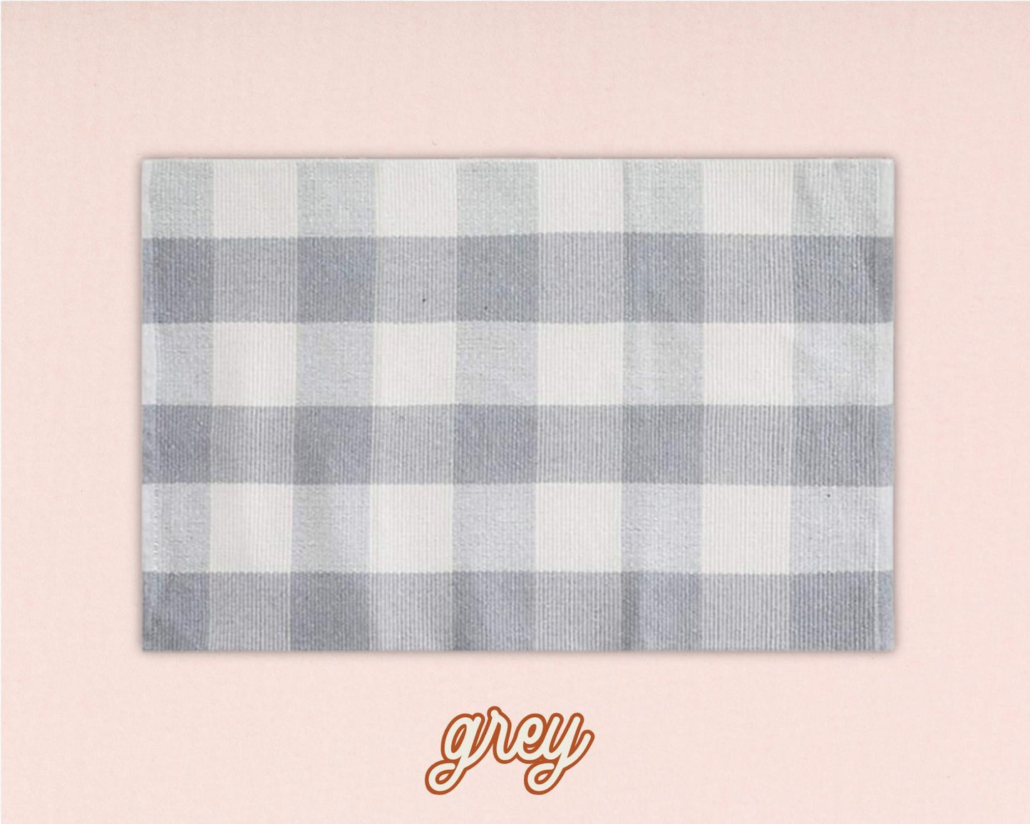 Buffalo Check Woven Layering Rug