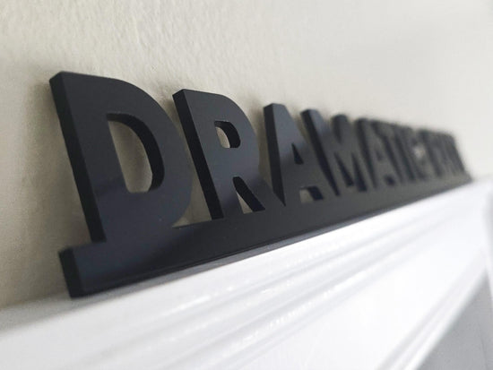 Dramatic Exit Door Topper Sign