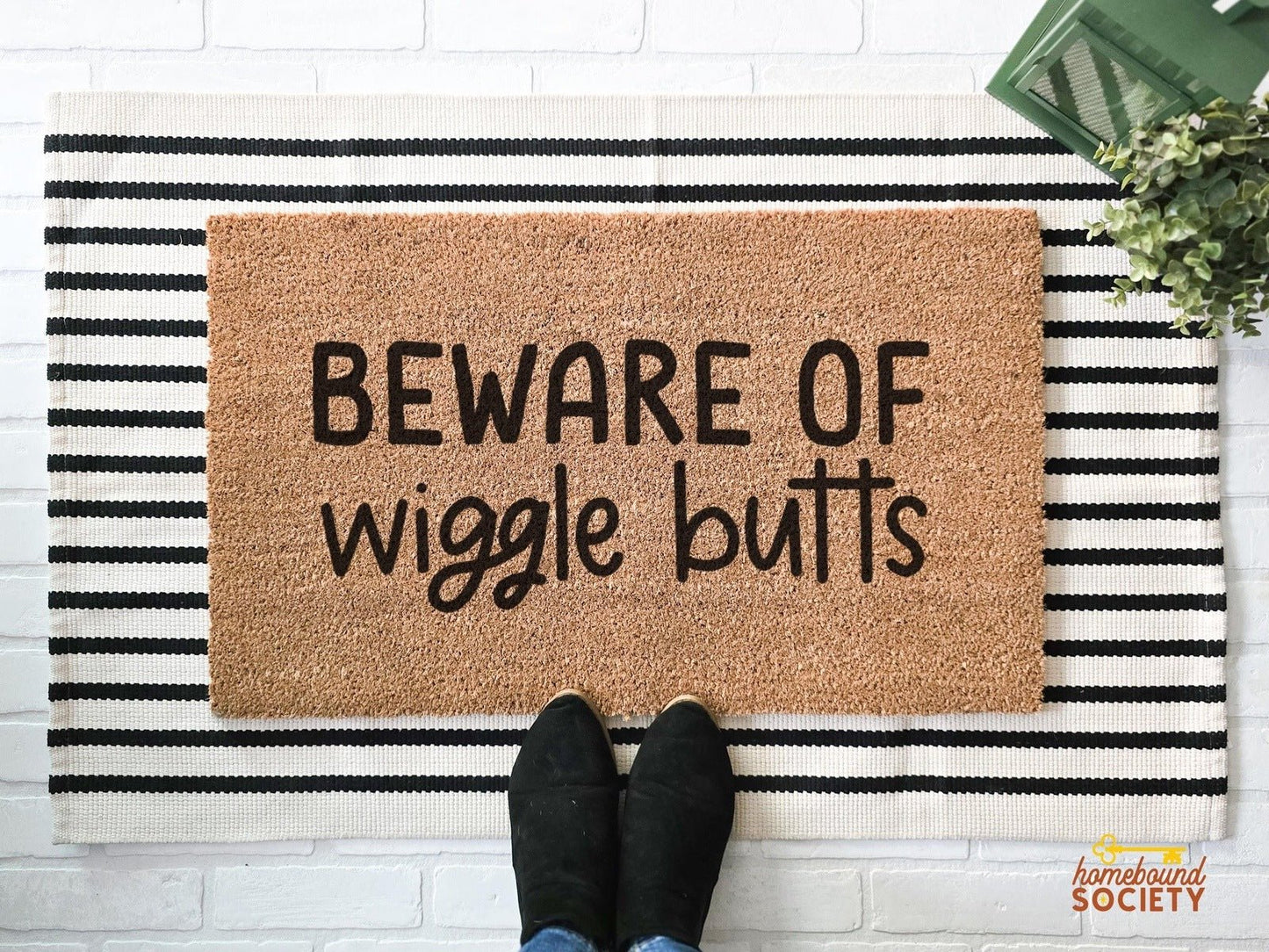 Beware of Wiggle Butts Doormat - Homebound Society