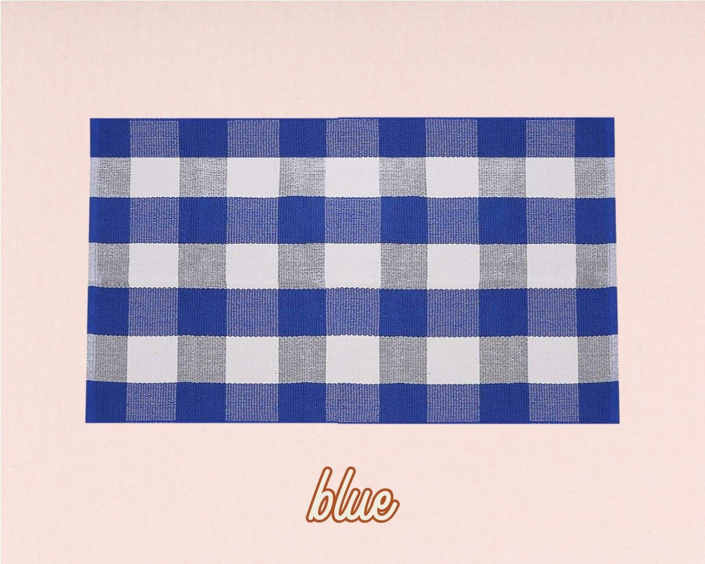 Buffalo Check Woven Layering Rug