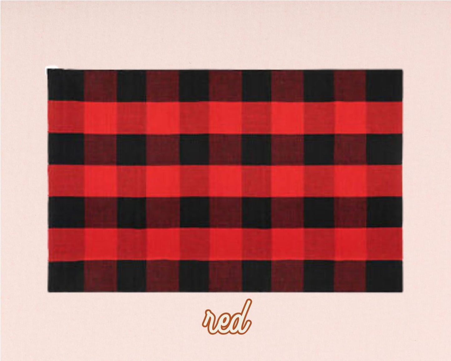 Buffalo Check Woven Layering Rug