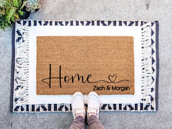 Couples Names Home Doormat