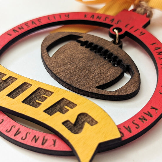 Kansas City Chiefs Football Christmas Ornament