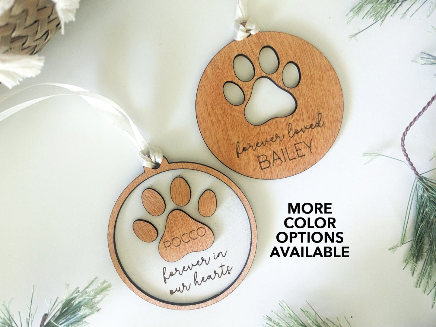 Personalized Pet Memorial Holiday Ornament