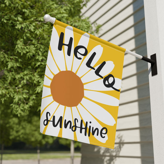 Hello Sunshine Daisy Garden Flag