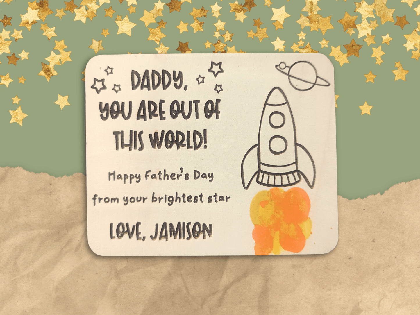 Personalized DIY Father's Day Magnet - Out of This World - Homebound Society