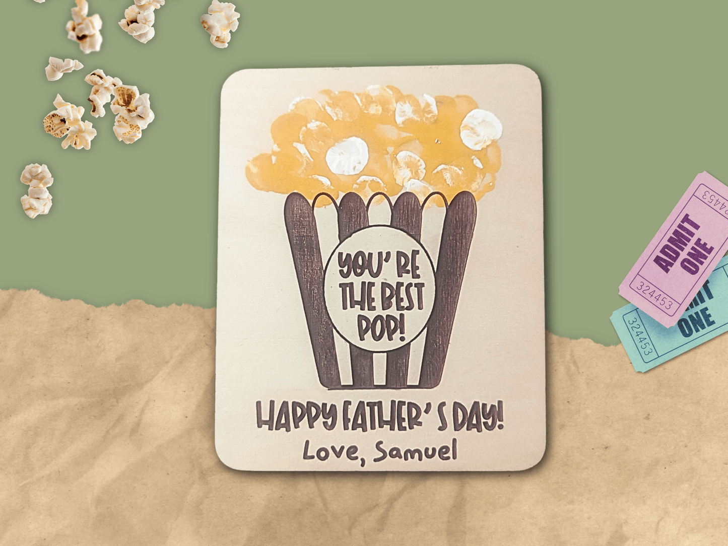 Personalized DIY Father's Day Magnet - The Best Pop - Homebound Society