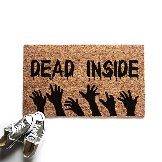 Dead Inside Zombie Halloween Doormat