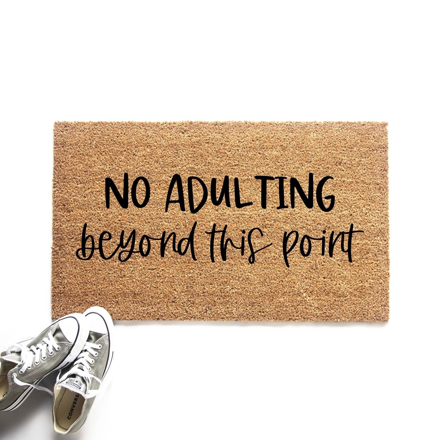 No Adulting Beyond This Point Doormat