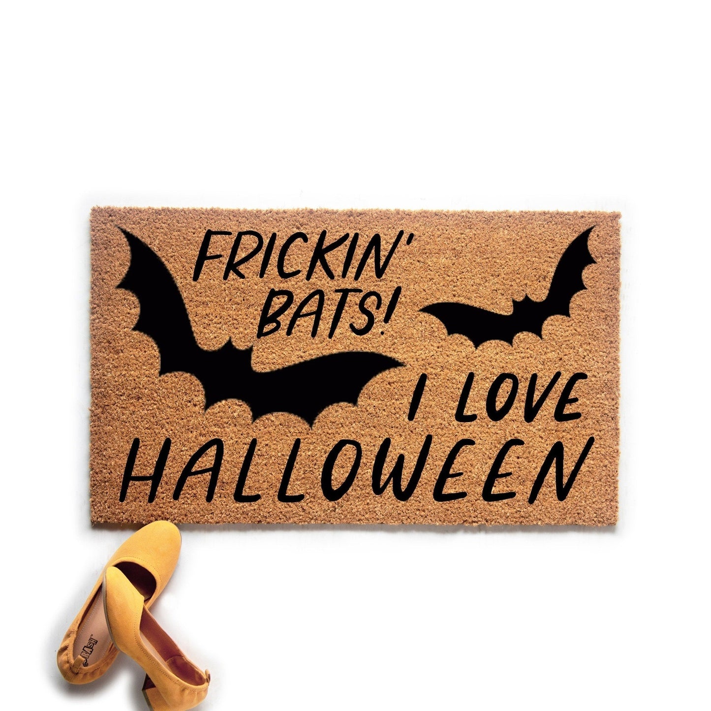 Frickin Bats I Love Halloween Halloween Doormat