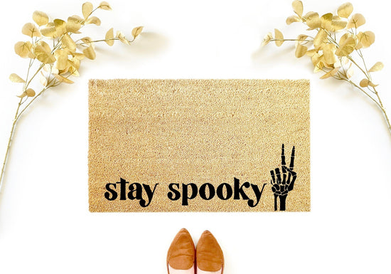 Stay Spooky Halloween Skeleton Doormat
