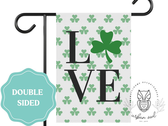 Shamrock Love St. Patrick's Day Garden Flag