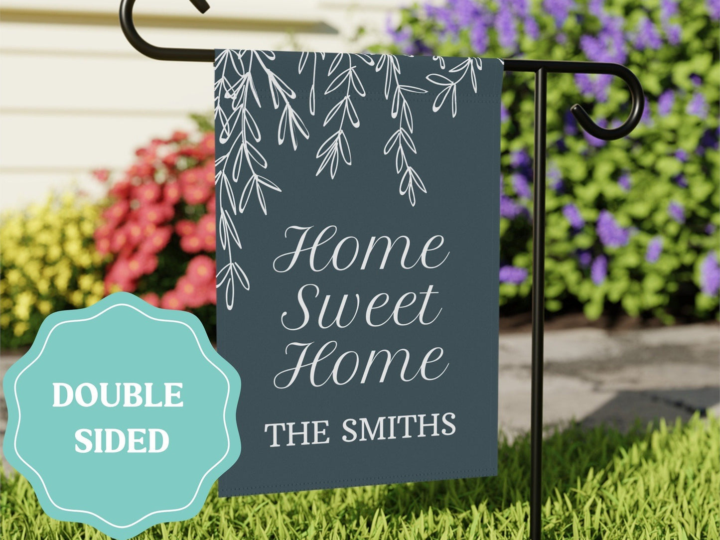 Personalized Home Sweet Home Garden Flag