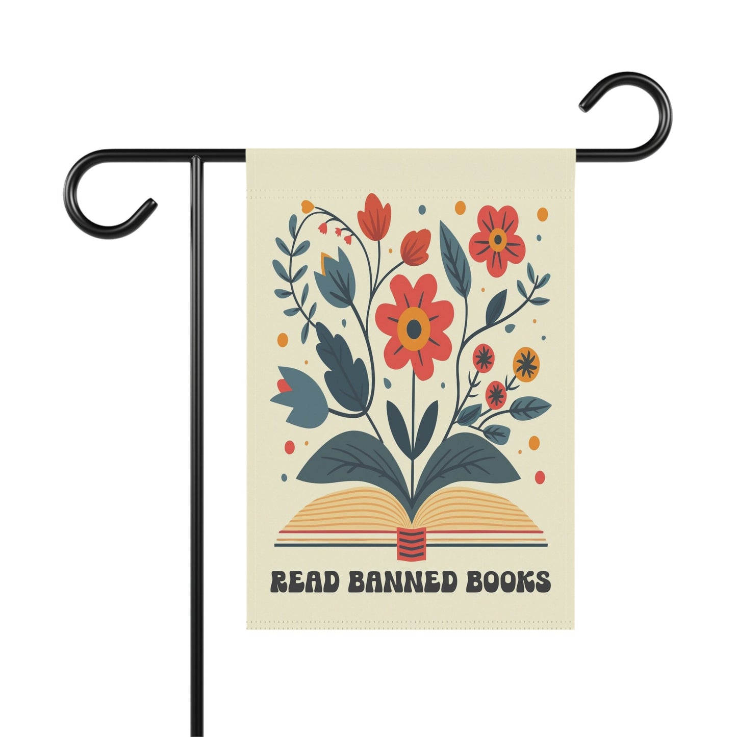 Read Banned Books Double Sided Garden Flag