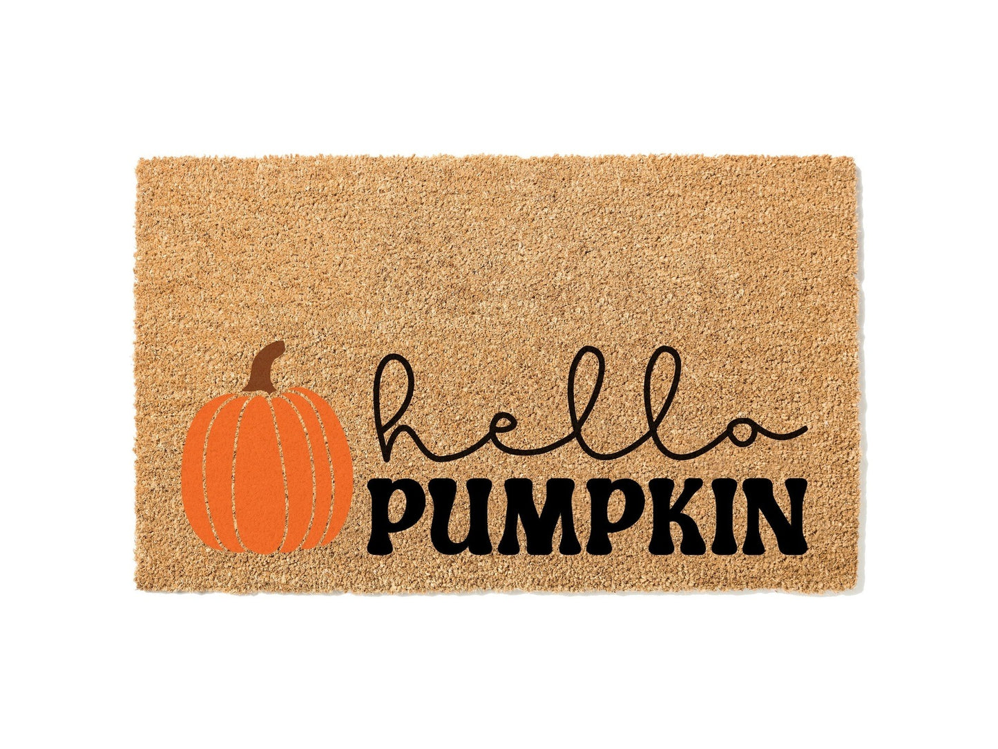 Hello Pumpkin Retro Doormat