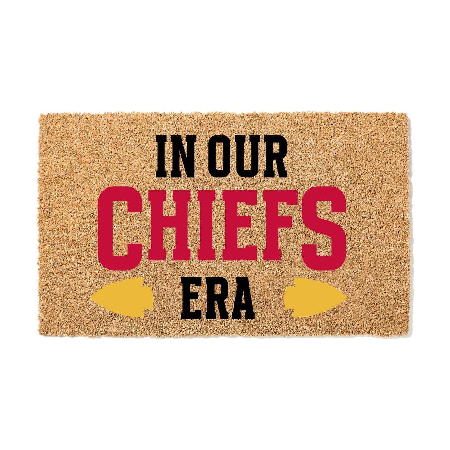 In Our Chiefs Era Travis Kelce Door Mat, Kansas City Football Decor, Swiftie Gift, Sports Door Mat, Outdoor Welcome Mat