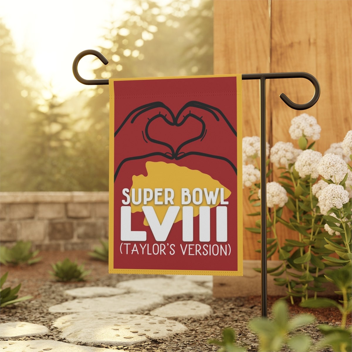 Kansas City Chiefs Superbowl LVIII Swiftie Garden Flag