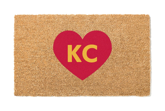 Kansas City Heart Chiefs Football Doormat