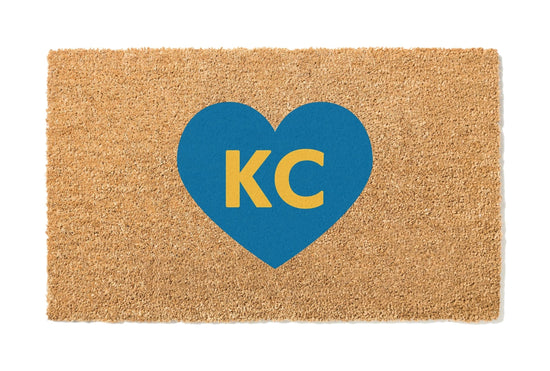 Kansas City Heart Royals Baseball Doormat