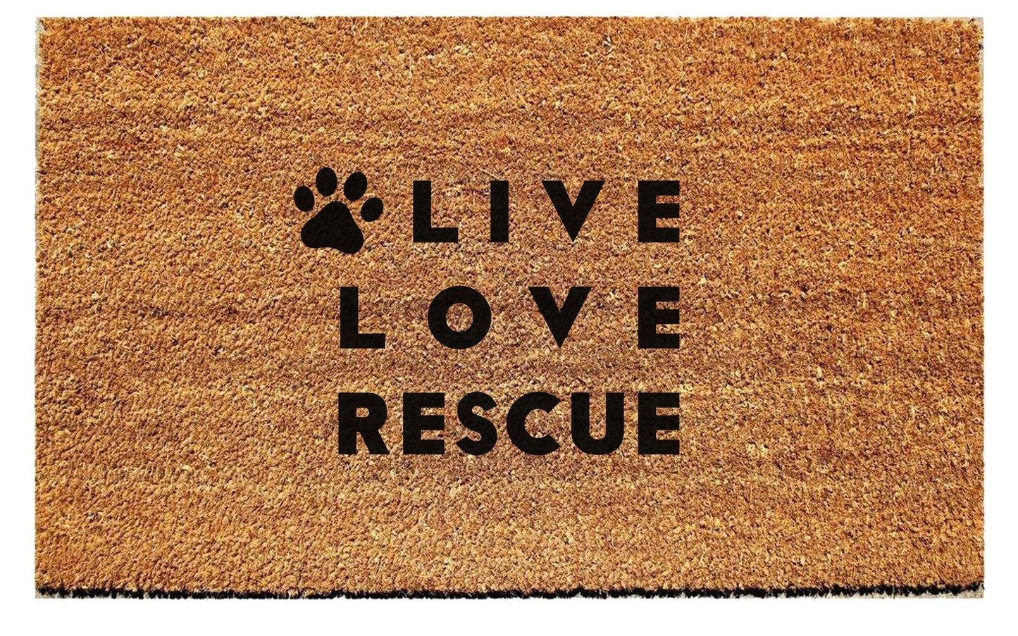 Live Love Rescue Doormat