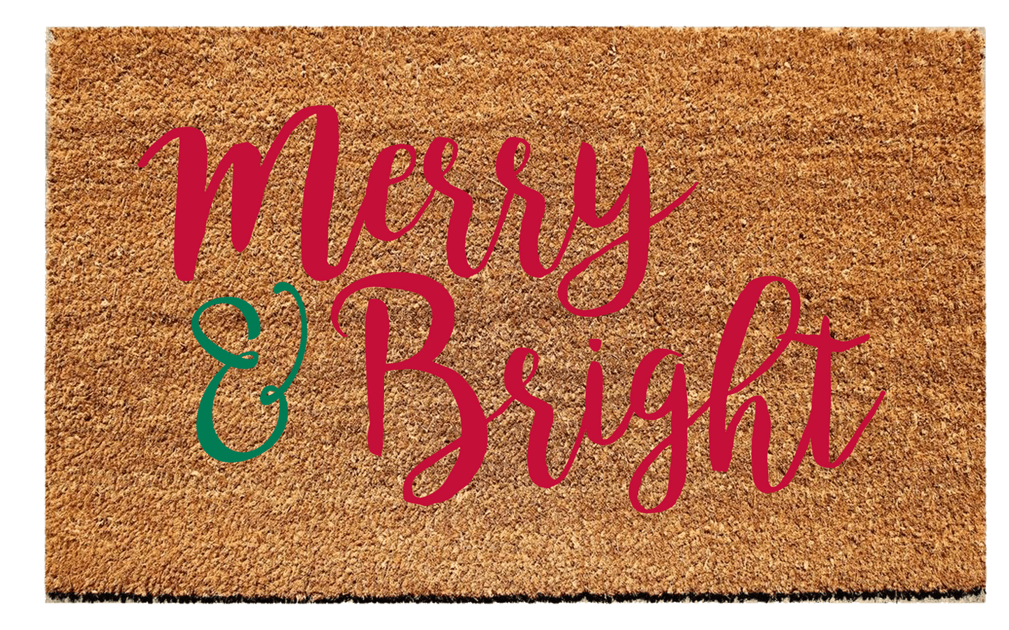 Merry & Bright Christmas Doormat